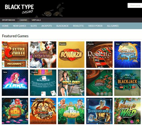 Black type casino